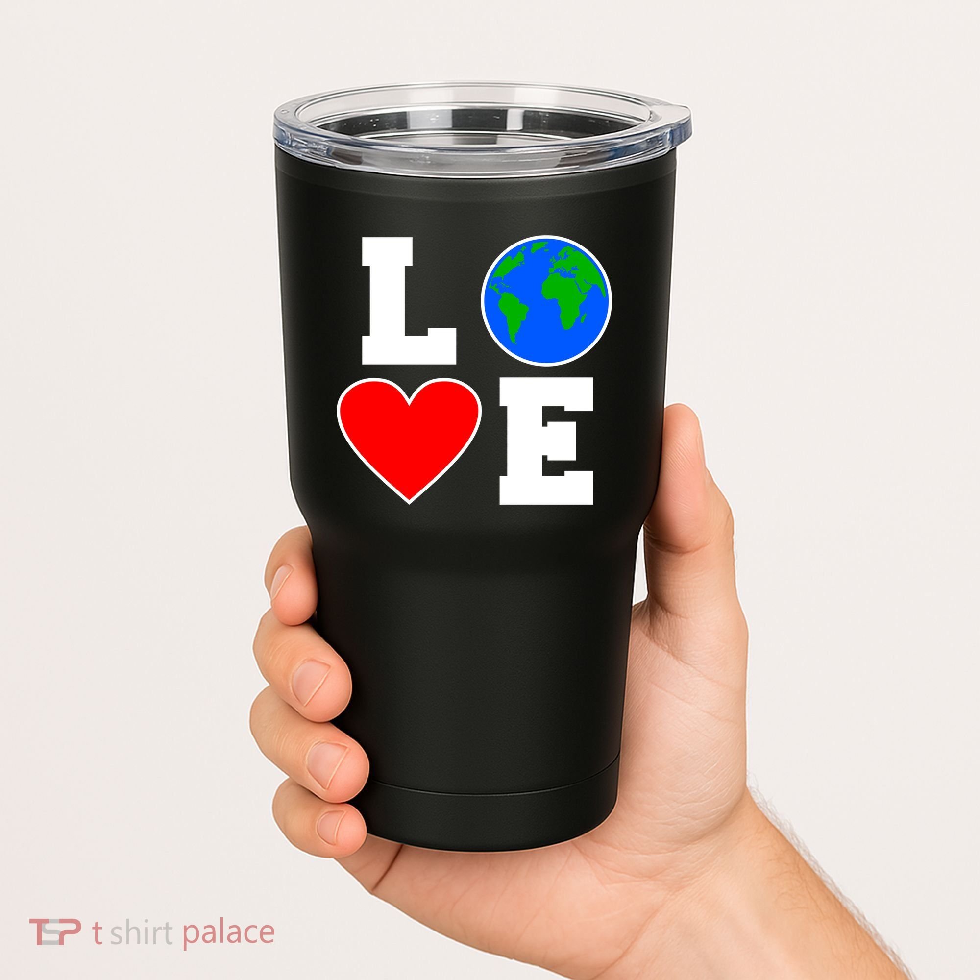 Love Earth Day Globe Heart Science Tumbler
