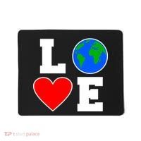 Love Earth Day Globe Heart Science Mousepad thumb 0