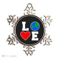 Love Earth Day Globe Heart Science Ornament thumb 0