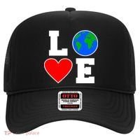 Love Earth Day Globe Heart Science Hat thumb 0