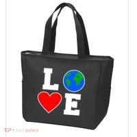 Love Earth Day Globe Heart Science Tote Bag thumb 3