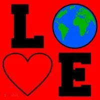 Love Earth Day Globe Heart Science Santa Hat thumb 1