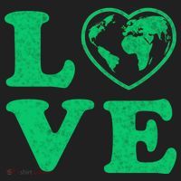 Love Earth Distressed Heart Women's Sweatshirt thumb 2