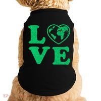 Love Earth Distressed Heart Doggie Tank thumb 0