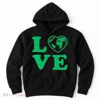 Love Earth Distressed Heart Hoodie thumb 0