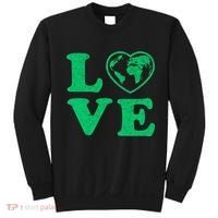 Love Earth Distressed Heart Sweatshirt thumb 0