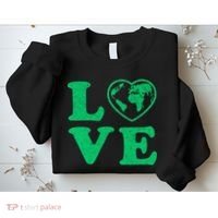 Love Earth Distressed Heart Sweatshirt thumb 2