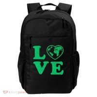 Love Earth Distressed Heart Backpack thumb 0