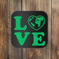 Love Earth Distressed Heart Coaster thumb 0