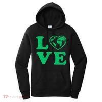 Love Earth Distressed Heart Women's Hoodie thumb 0