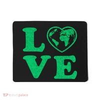 Love Earth Distressed Heart Mousepad thumb 0