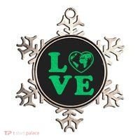 Love Earth Distressed Heart Ornament thumb 0