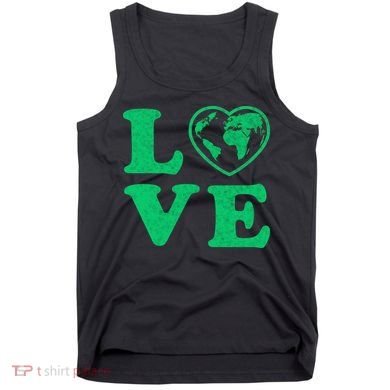 Love Earth Distressed Heart Tank Top