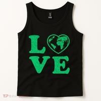 Love Earth Distressed Heart Tank Top thumb 2