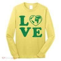Love Earth Distressed Heart Long Sleeve Shirt thumb 0