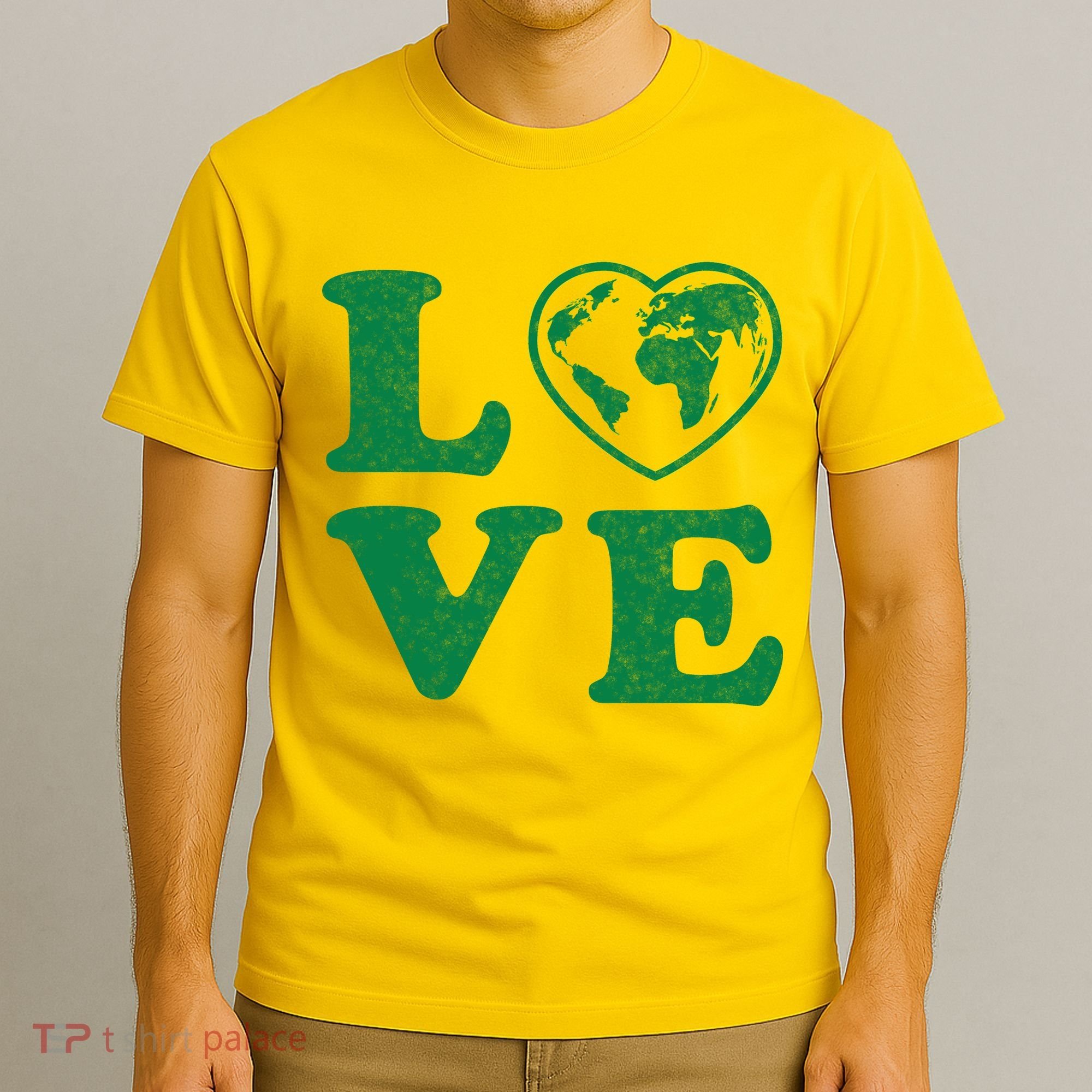 Love Earth Distressed Heart T-Shirt