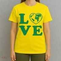 Love Earth Distressed Heart T-Shirt thumb 4