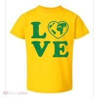 Love Earth Distressed Heart Toddler T-Shirt thumb 0