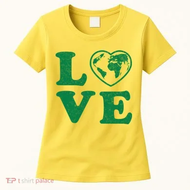 Love Earth Distressed Heart Women's T-Shirt