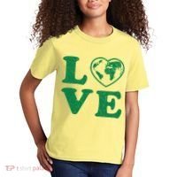 Love Earth Distressed Heart Kids T-Shirt thumb 2