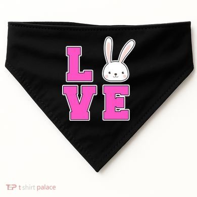 Love Easter Bunny Cute USA-Made Doggie Bandana