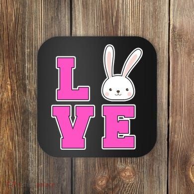 Love Easter Bunny Cute Coaster