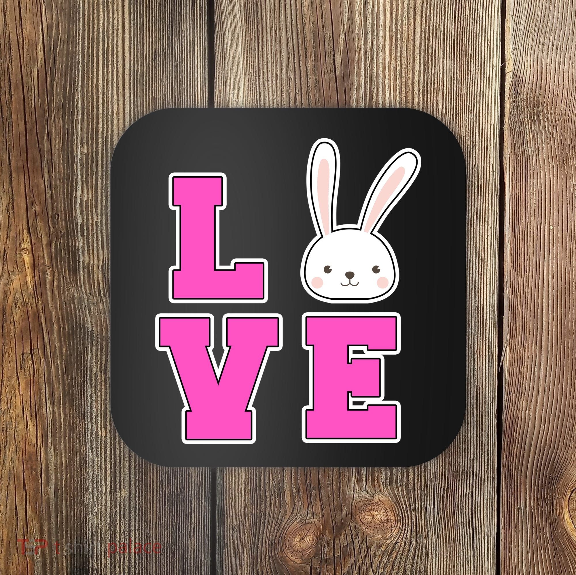 Love Easter Bunny Cute Coaster