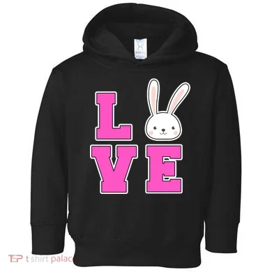 Love Easter Bunny Cute Toddler Hoodie