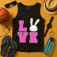 Love Easter Bunny Cute Tank Top thumb 4