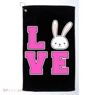 Love Easter Bunny Cute Golf Towel