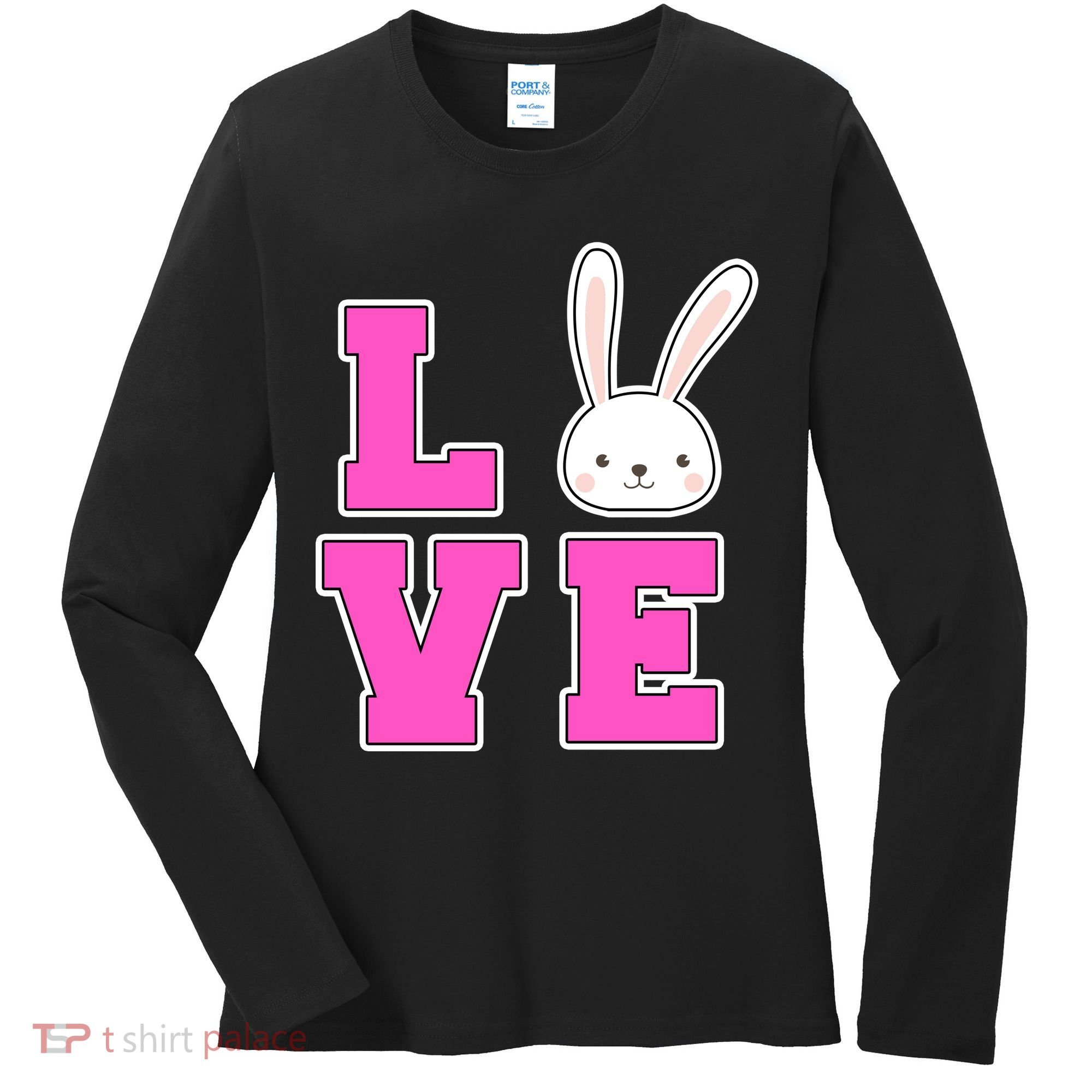 Love Easter Bunny Cute Women's Long Sleeve Shirt