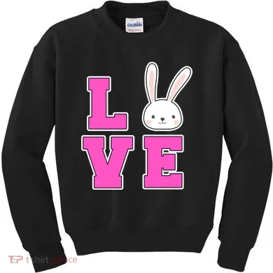 Love Easter Bunny Cute Kids Sweatshirt