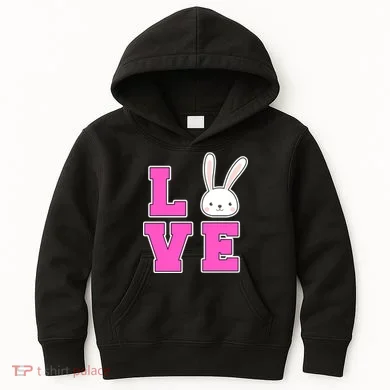 Love Easter Bunny Cute Kids Hoodie