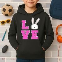 Love Easter Bunny Cute Kids Hoodie thumb 2