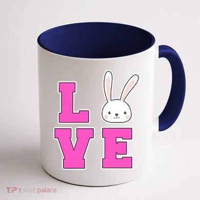 Love Easter Bunny Cute Coffee Mug back