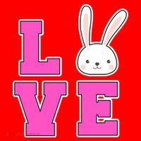 Love Easter Bunny Cute Santa Hat thumb 1