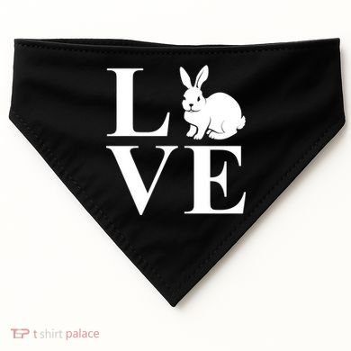 Love Easter Bunny Rabbit USA-Made Doggie Bandana