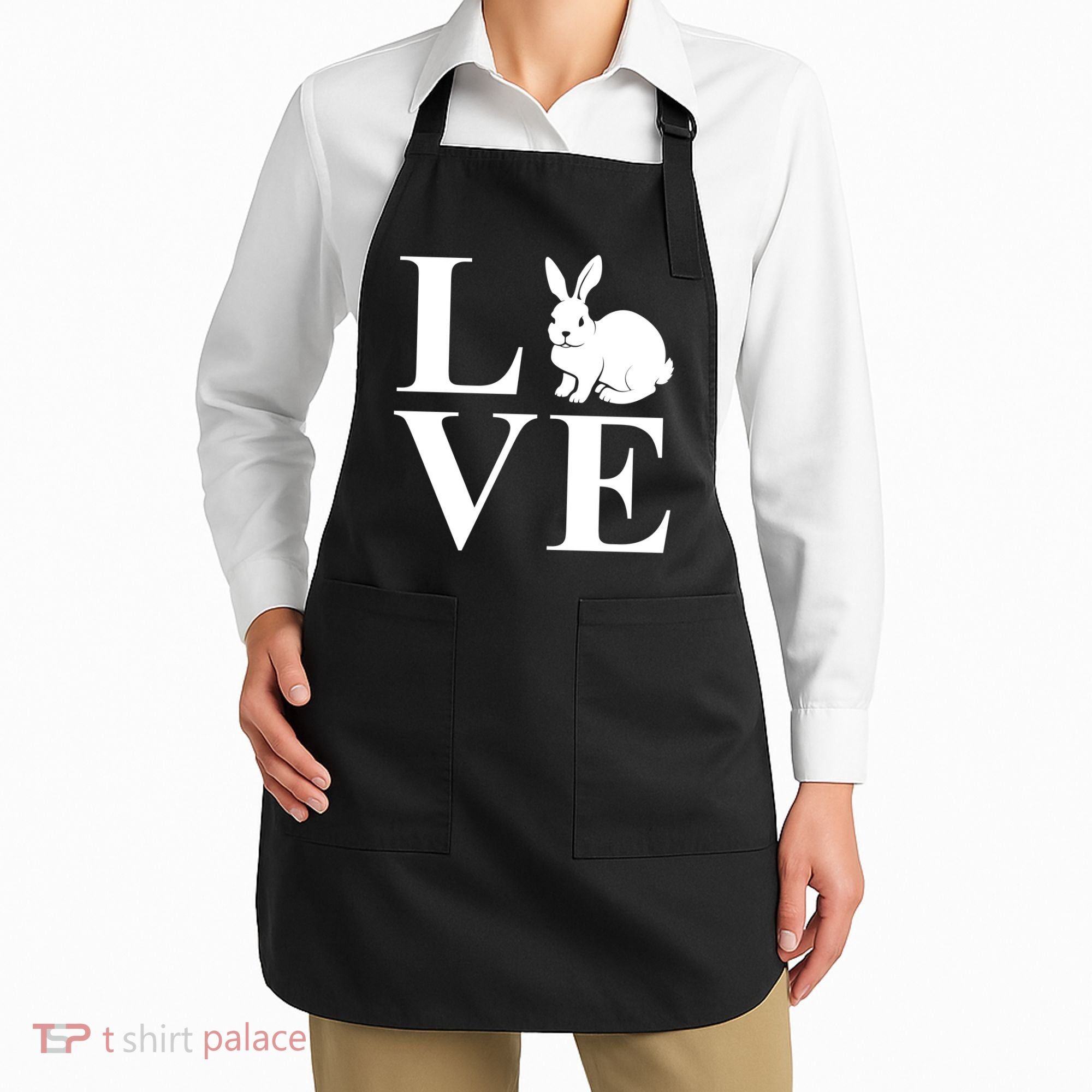 Love Easter Bunny Rabbit Apron