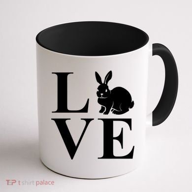 Love Easter Bunny Rabbit Coffee Mug back