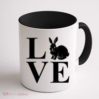 Love Easter Bunny Rabbit Coffee Mug thumb 1
