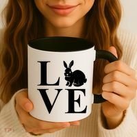 Love Easter Bunny Rabbit Coffee Mug thumb 3