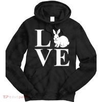 Love Easter Bunny Rabbit Tie Dye Hoodie thumb 0