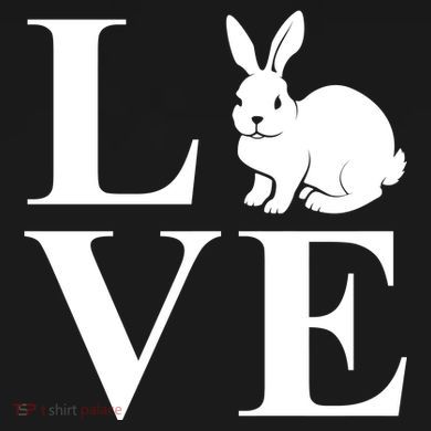 Love Easter Bunny Rabbit Tie Dye Hoodie