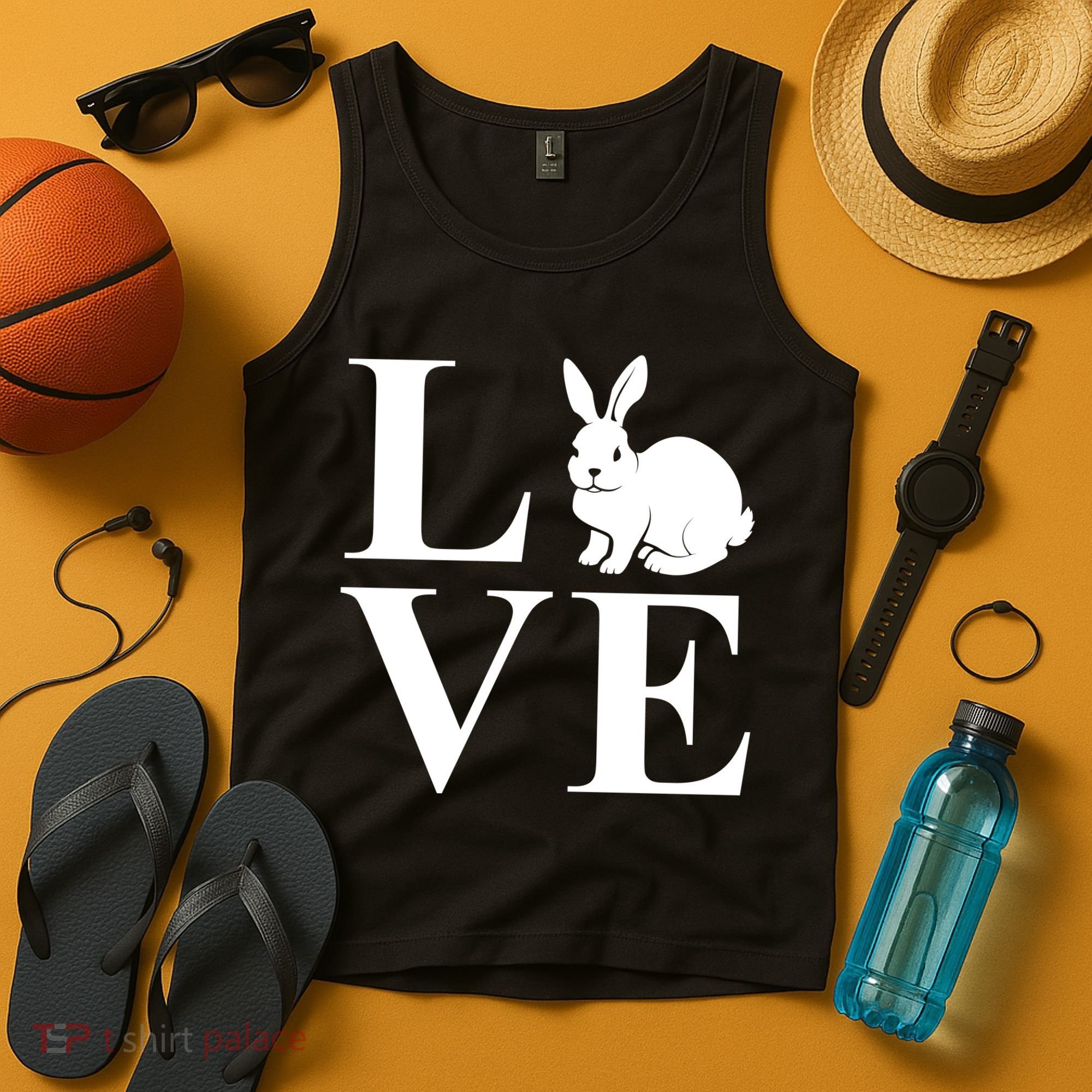 Love Easter Bunny Rabbit Tank Top