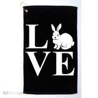 Love Easter Bunny Rabbit Golf Towel thumb 0