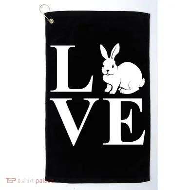 Love Easter Bunny Rabbit Golf Towel