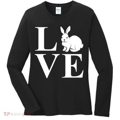 Love Easter Bunny Rabbit Women's Long Sleeve Shirt