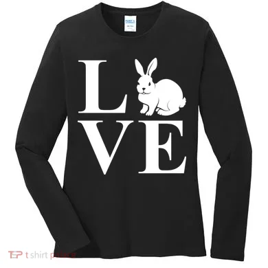 Love Easter Bunny Rabbit Women's Long Sleeve Shirt