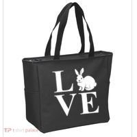 Love Easter Bunny Rabbit Tote Bag thumb 2