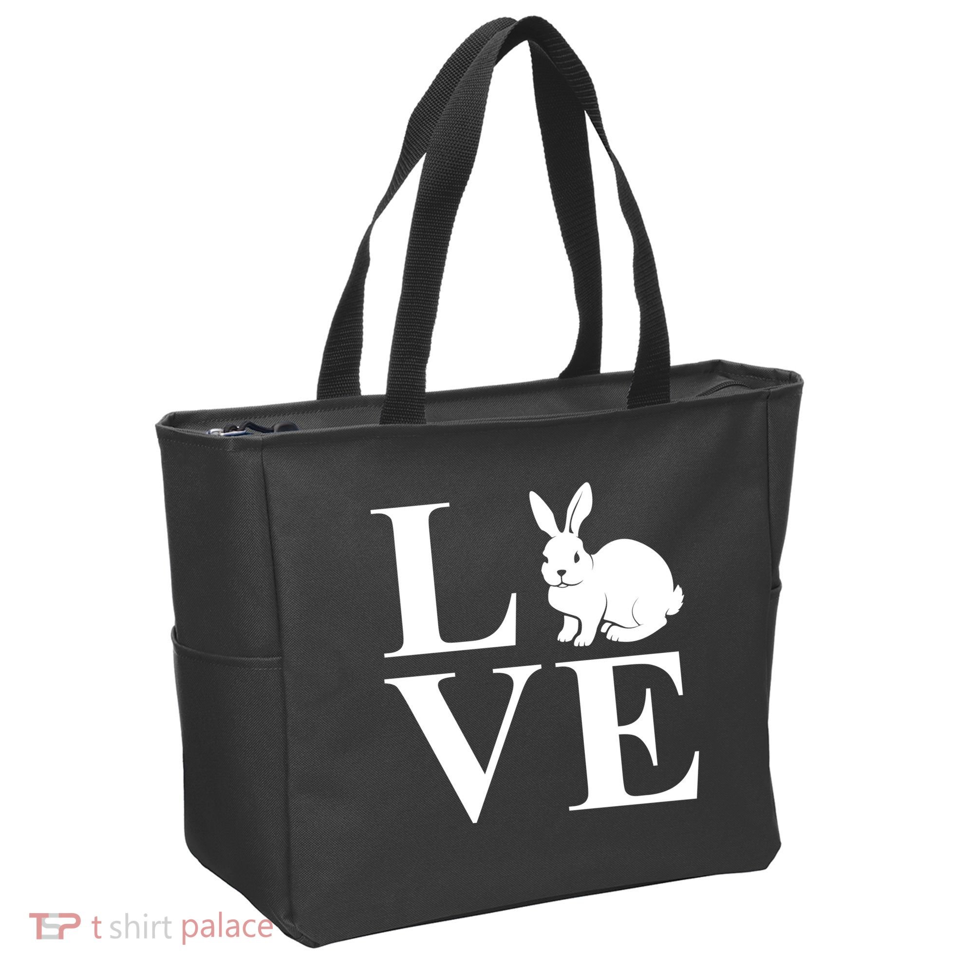 Love Easter Bunny Rabbit Tote Bag